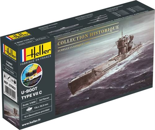 Heller Starter Kit U-Boot Type Vii C - 1:400E - Image 3