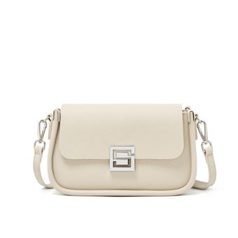 Togo Sling Sac bandoulière en cuir pour femme blanc Sac à