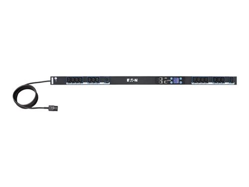 Eaton ePDU G3 Managed - Unité de distribution secteur (rack-montable) - Ethernet 10/100, RS-232 - entrée : IEC 60320 C14 - connecteurs de sortie : 16 - 0U