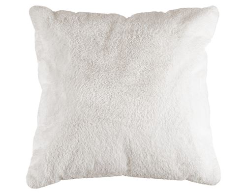 Non Communiqué Blanc Joy - Coussin - En Fausse Fourrure - 48X48 Cm