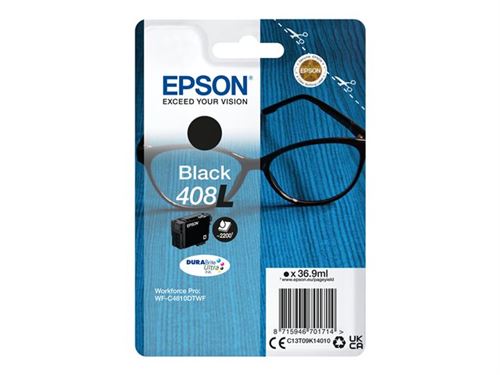 Epson 408XL - 36.9 ml - extra hoge capaciteit - zwart - origineel - blister - inktcartridge - voor WorkForce Pro WF-C4810DTWF