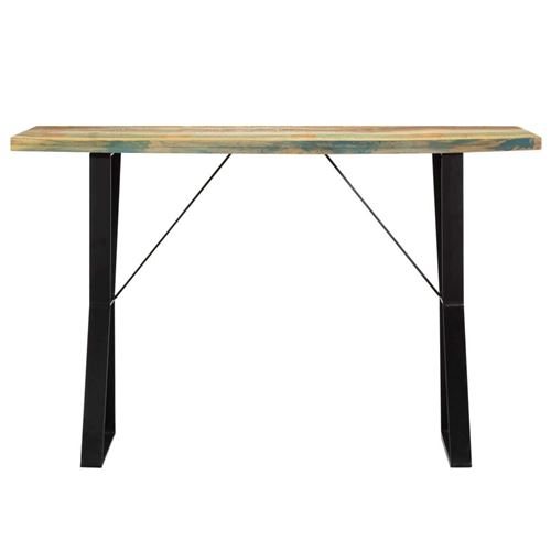 vidaXL Table de salle à manger 120x60x76cm Bois de récupération massif