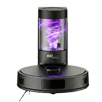 Robot aspirateur laveur LIDAR connecté avec base de vidage EZIclean® AirFlow ULTRA - 1