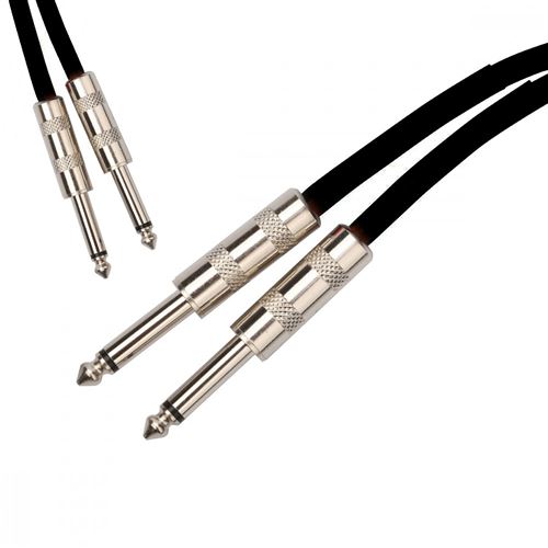 Non Communiqué Câbles Audio 2X Jack Mono Male 6.35Mm - Longueur 5M