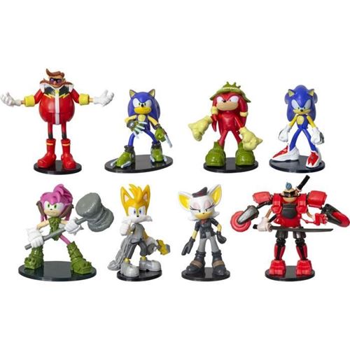 Sonic - 8 Figurines Articulées - 7,5 Cm (Asst)