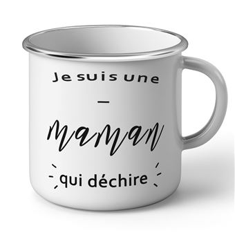 Fabulous Mug en métal émaille Je Suis Une Maman Qui Dechire - Tasse et ...
