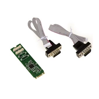 KALEA-INFORMATIQUE Carte Contrôleur Mini PCI Express Série 2 PORTS COM Rs232 Fiches Db9 Avec Chipset Exar Xr17v352