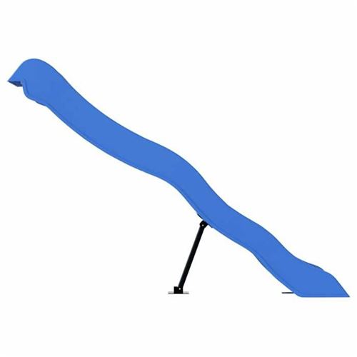 Toboggan De Jardin Bleu 174 Cm - Glissière Extérieure En Polypropylène Robuste - Jouet Enfant 3-8 Ans Pour Aire De Jeu
