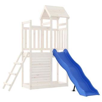 VidaXL Toboggan de Jeu, Activité de Plein Air, Équipement de Jeu, Toboggan pour Enfants Jardin Terrasse Extérieur, Bleu 826599 - Jeux - Jouets