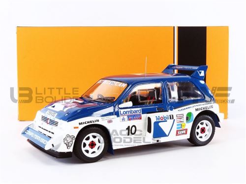 Voiture Miniature de Collection IXO 1-18 - AUSTIN MG Metro 6R4 - 1986 - Blue / White - 18RMC068A - Metal