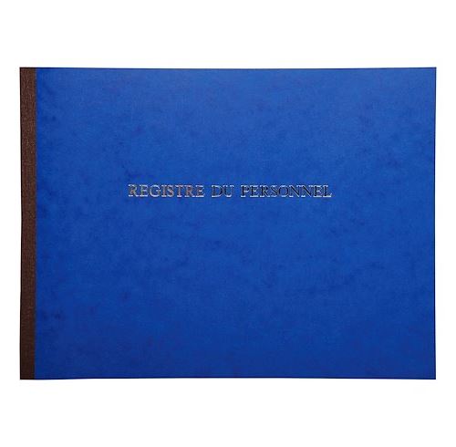 Registre du personnel piqûre Le Dauphin 310D - Bleu