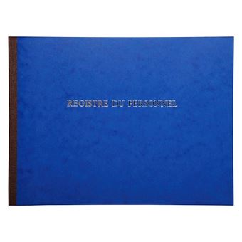 Registre du personnel piqûre Le Dauphin 310D - Bleu - 1