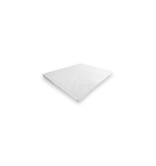 Drap plat en coton 180x290 cm PERCALE blanc, par Soleil d'ocre