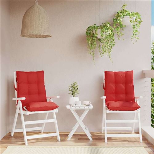 Non Communiqué Rouge Lot De 2 Chaise De Bureau Vidaxl Interieur Non Pliable En Plastique H. 100 Cm