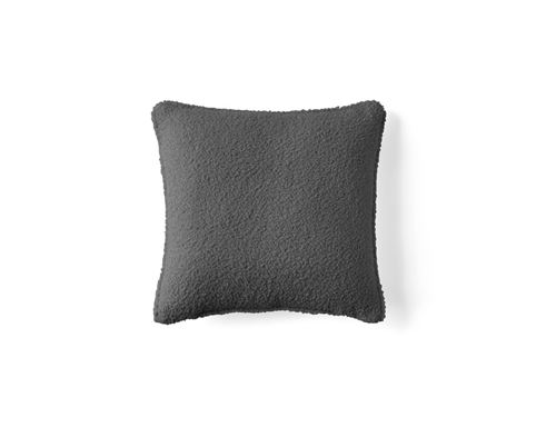 Non Communiqué Gris Topaze - Coussin - En Tissu Bouclette - 40X40 Cm