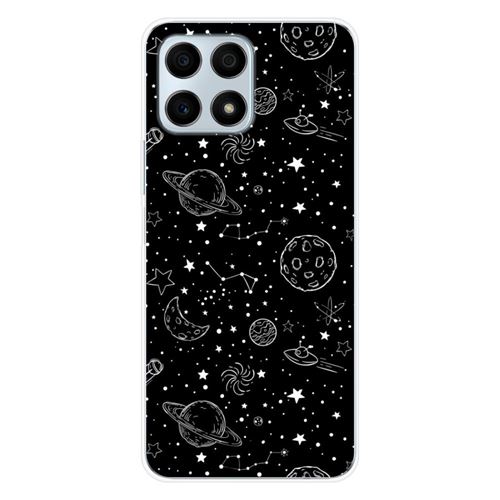 Coque en silicone imprimée compatible Huawei Honor X8A Galaxy draw
