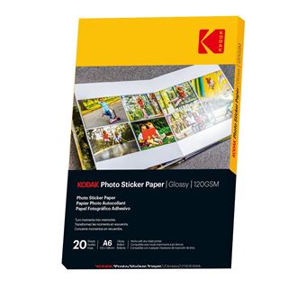 KODAK Photo Sticker Paper A6 X20 Gloss 120gsm