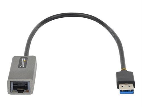 Non Communiqué Gris Startech Adaptateur Ethernet Usb 3.0 Vers 10/100/1000 Gigabit Ethernet - Câble Rj45 Vers Usb - Cordon Usb Rj45 De 30Cm - Convertisseur Rj45 Usb (Usb31000s2) - Adaptateur Réseau - Usb 3.2 Gen 1 - Gigabit Ethernet X 1 - Sidéral