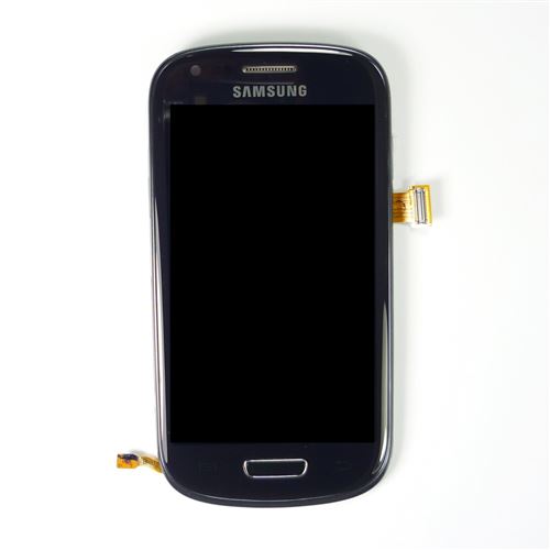 Original Vitre tactile écran LCD sur châssis Samsung Galaxy S3 mini I8190 noir - Samsung