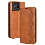 Coque FOXDOCK pour Asus ROG Phone 8 Pro Fermeture Magnétique Vintage PU Cuir Portefeuille avec Fentes pour Cartes Compatible avec Asus ROG Phone 8 Pro