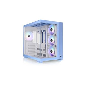 Boîtier PC - THERMALTAKE - View 380 TG ARGB Hydrangea Blue - Moyen tour - ATX - Verre trempé - Bleu - 1