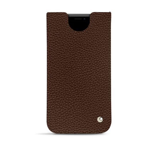 Pochette cuir pour iPhone 11 Pro - Pochette - Cuir Ambition - Marron - NOREVE