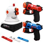 VATOS Lot de 2 arcs et flèches avec éclairage LED , Set de fléchettes 4 en 1, 20