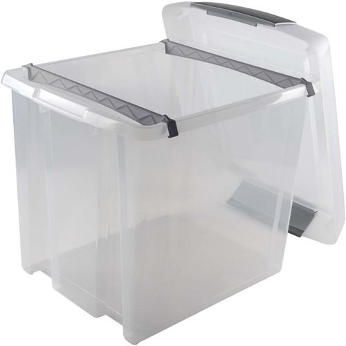 Boite de rangement avec dossier suspendu PROPYGLASS Viquel Polypropylène  Transparent - Trieur - Achat & prix