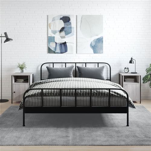 Vidaxl Gris Tables De Chevet 2 Pcs - Sonoma - Image 3