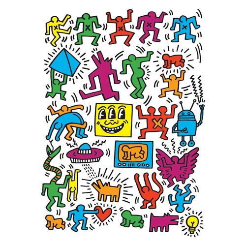 Puzzle Eurographics - Keith Haring : Collage de Keith Haring, 1000 pièces