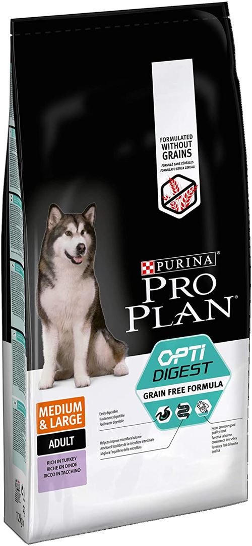 Meilleurs prix pour Croquettes Purina ProPlan Opti Large & Medium Adulte sans Granules - Dinde