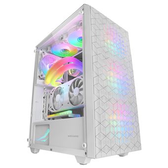 Boîtier PC Gaming MicroATX Mars Gaming MC300 Blanc, Verre Trempé, Façade  Mesh, 3 Ventilateurs FRGB - Boitier PC - Achat & prix