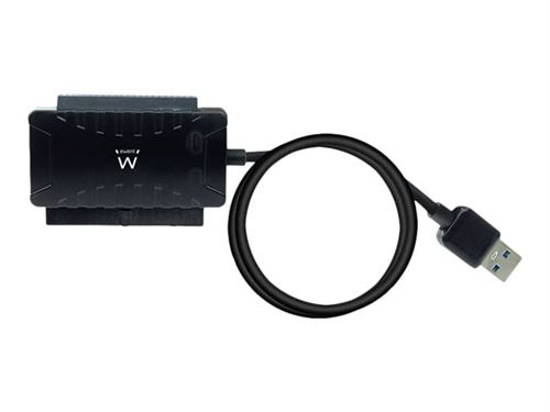Ewent - Contrôleur de stockage - 2.5 , 3.5 , 5.25 - ATA / eSATA 3Gb/s - USB 3.2 (Gen 1) - noir