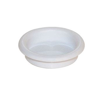 Poignée cuvette ronde diamètre de 30mm plastique finition blanc - CADAP - 863/5S - 1