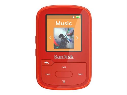 SanDisk Clip Sport Plus - Lecteur numérique - 32 Go - rouge