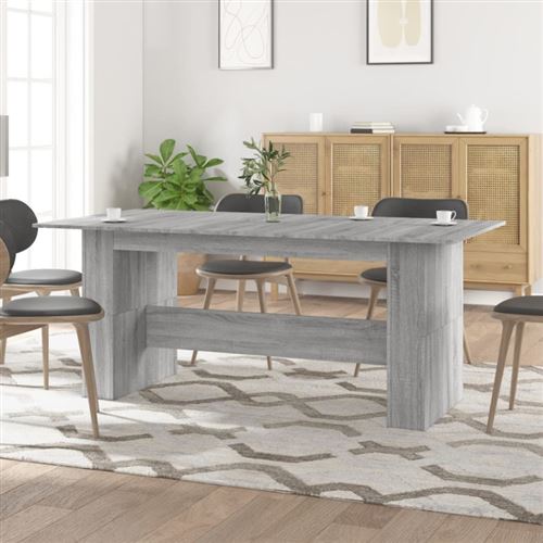 Vidaxl Gris Table À Dîner - Sonoma - Image 3