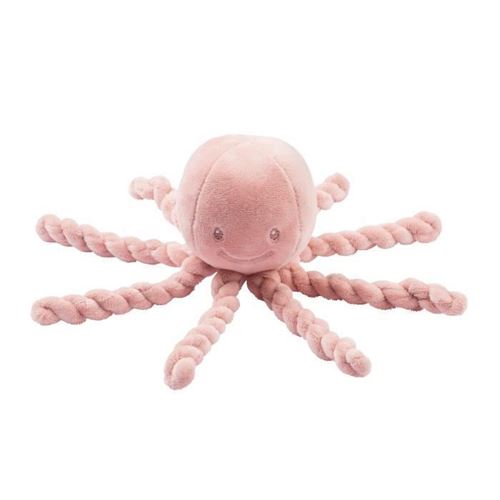 Non Communiqué Rose Nattou Doudou Pieuvre Lapidou - 23 Cm - 100% Polyester