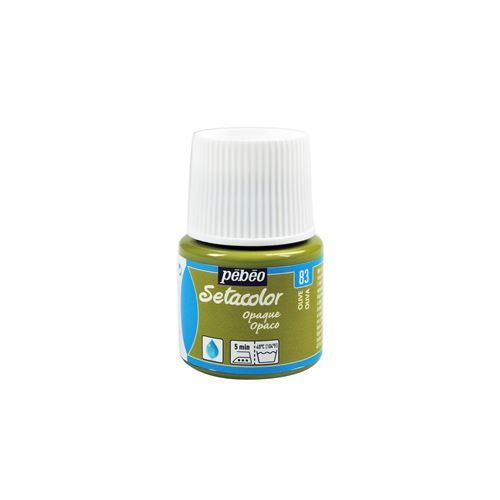 Pebeo Peinture Setacolor Pour Tissus Opaques P&eacute;b&eacute;o 45 Ml - Olive