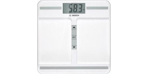Pèse-personne numérique Bosch Haushalt PPW4212 (L x l x h) 300 x 300 x 21 mm blanc