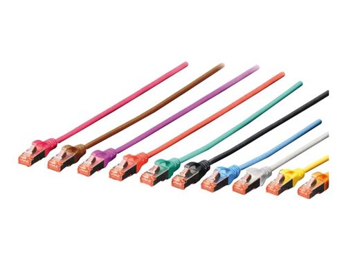 Digitus Noir - Cordon De Raccordement - Rj-45 (M) Pour Rj-45 (M) - 10 M - Sftp - Cat 6 - Sans Halogène