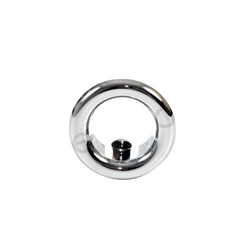 Petite rosette chromé rose collier bain 25mm