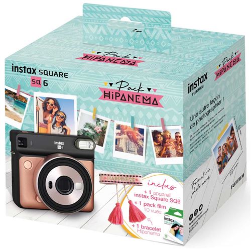 Pack Appareil photo instantané Fujifilm instax Square SQ6 Rose