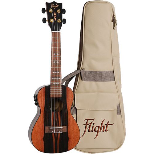 Flight DUC460EQ - ukulele Concert électro-acoustique (+ housse)