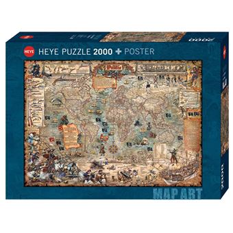 Heye Piratenwereld Puzzel 2000 stiks - [Artikel bestemd voor de Franse markt (niet verkrijgbaar in het Nederlands)]