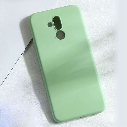 Coque en silicone liquide anti-goutte vert pour votre Huawei Mate 20 Lite/Maimang 7