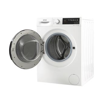 WINIA WVD-12T2WK12BP - Machine à laver - largeur : 59.7 cm - profondeur : 63.2 cm - hauteur : 84.5 cm - chargement frontal - 12 kg - 1200 tours/min - blanc