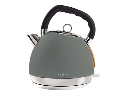 Nedis KAWK520EGY - Waterkoker - 1.8 liter - 2.2 kW - grijs
