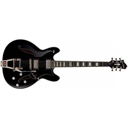 Hagstrom Tremar Viking Deluxe Black Gloss guitare électrique