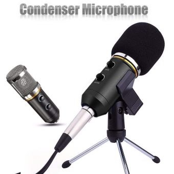 HelloCreate Microphone USB à condensateur omnidirectionnel pour ordinateur PC de bureau ordinateur portable pour jeux Netmeeting Podcasting 