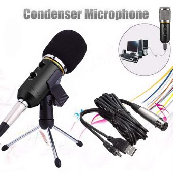 Generic Microphone USB Microphones à Condensateur Professionnels Pour PC  Ordinateur Portable Studio D'enregistrement De Chant De Jeu - Prix pas cher